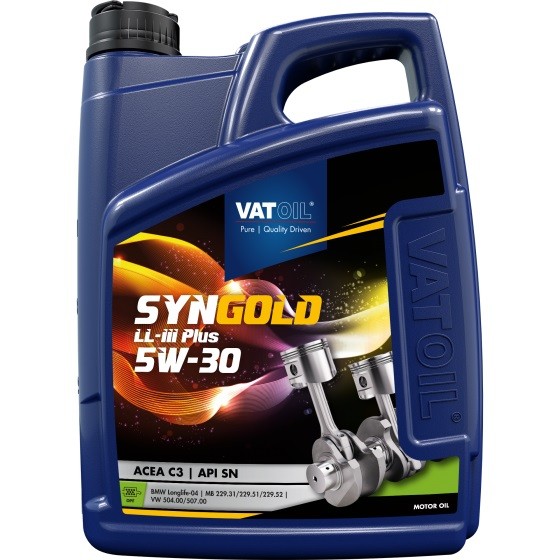 Buy Engine oil VATOIL diesel 50642 SynGold, LL-III Plus 5W-30, 5l, Synthetic Oil