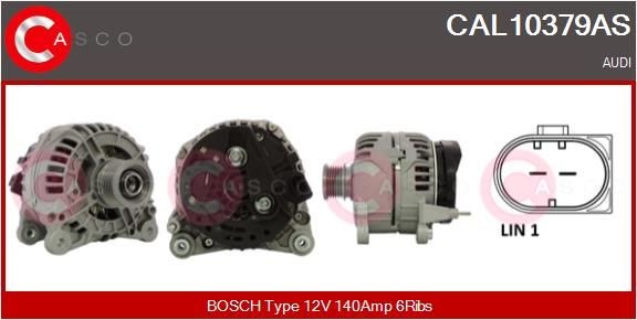 Original CASCO Generator CAL10379AS for AUDI A5