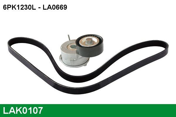 Serpentine belt kit LUCAS - LAK0107