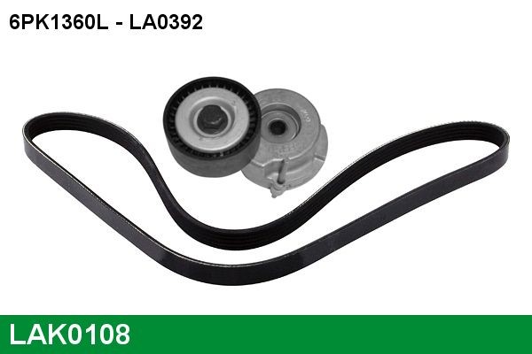 Great value for money - LUCAS V-Ribbed Belt Set LAK0108