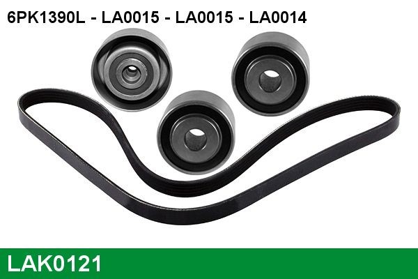 LUCAS LAK0121 Deflection / Guide Pulley, v-ribbed belt 5751.62