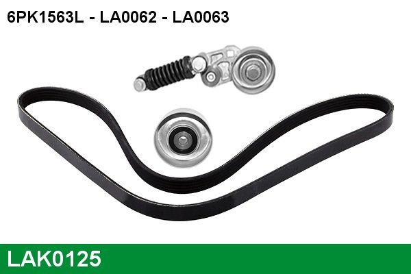 LUCAS Serpentine belt kit LAK0125 buy