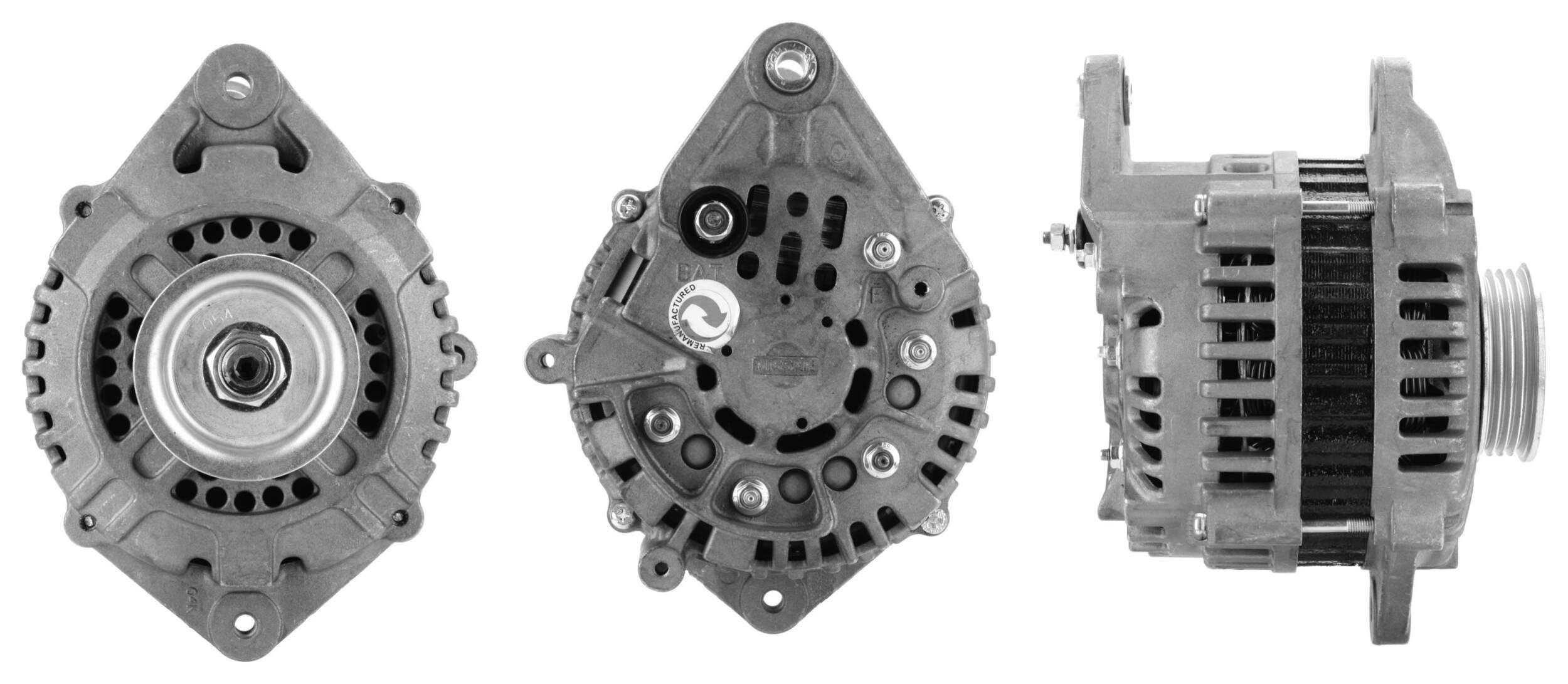 LUCAS 12V, 90A, M6, 0007, Ø 63 mm Number of ribs: 4 Generator LRA01404 buy