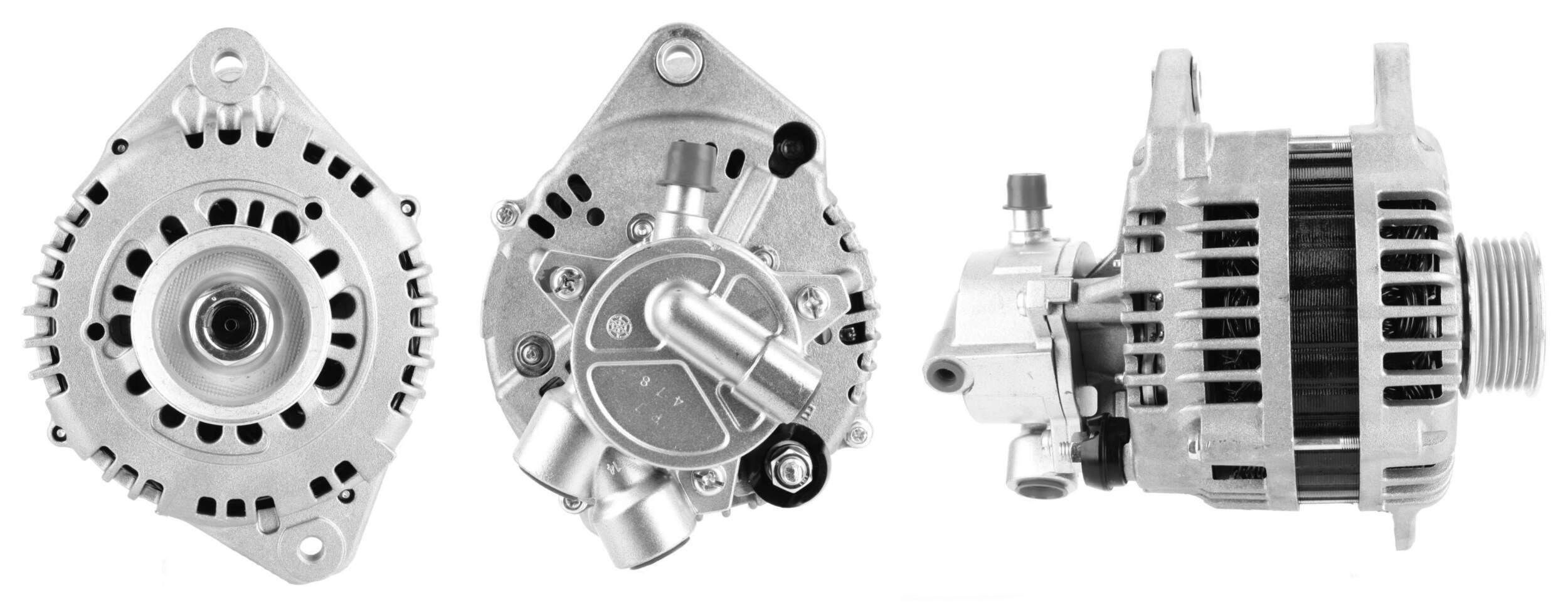 LUCAS 14V, 100A, M8 B+, L-F, 0111, incl. vacuum pump, Ø 60 mm Number of ribs: 6 Generator LRA02876 buy