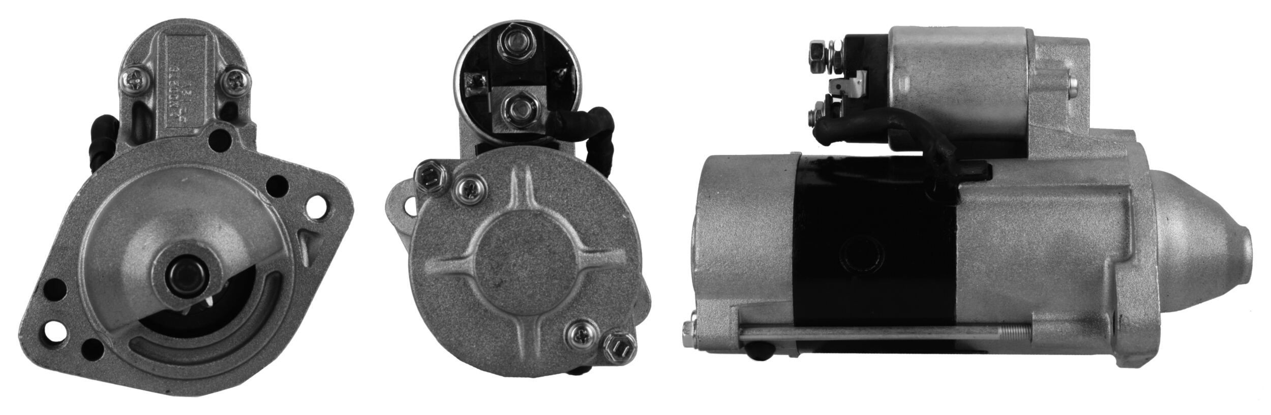LUCAS LRS01436 Starter motor 12V, 2kW, Number of Teeth: 10, Plug, M10, Ø 77 mm