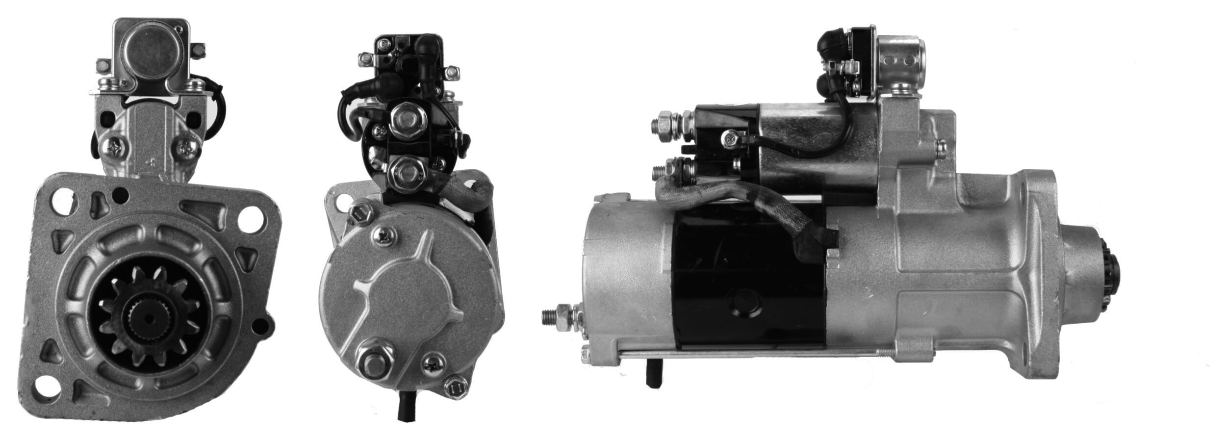 LUCAS LRS01950 Starter motor 24V, 6kW, Number of Teeth: 12, M5, M10, Ø 89 mm