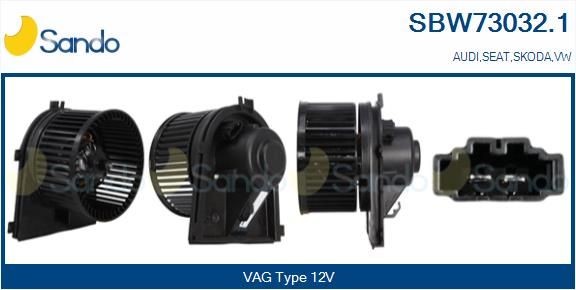 SANDO SBW73032.1 Heater blower motor 1J1 819 021C