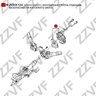 ZVKK124 Clockspring, airbag ZZVF ZVKK124 review and test