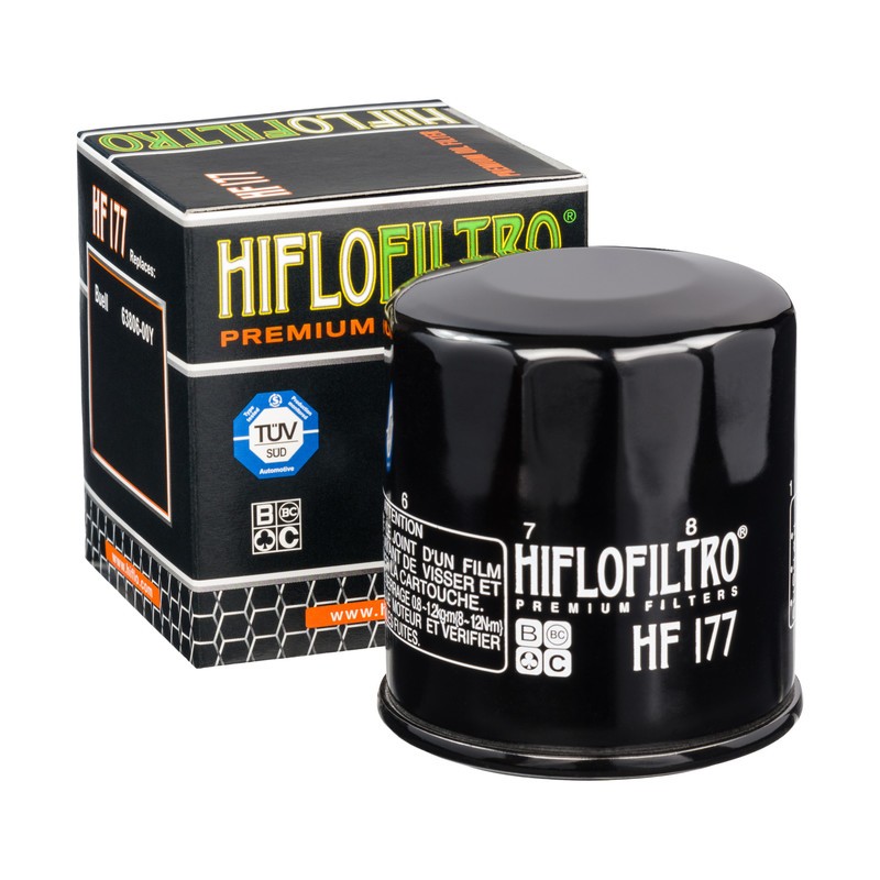 Motorrad HifloFiltro Anschraubfilter Ø: 65mm, Höhe: 73mm Ölfilter HF177 günstig kaufen