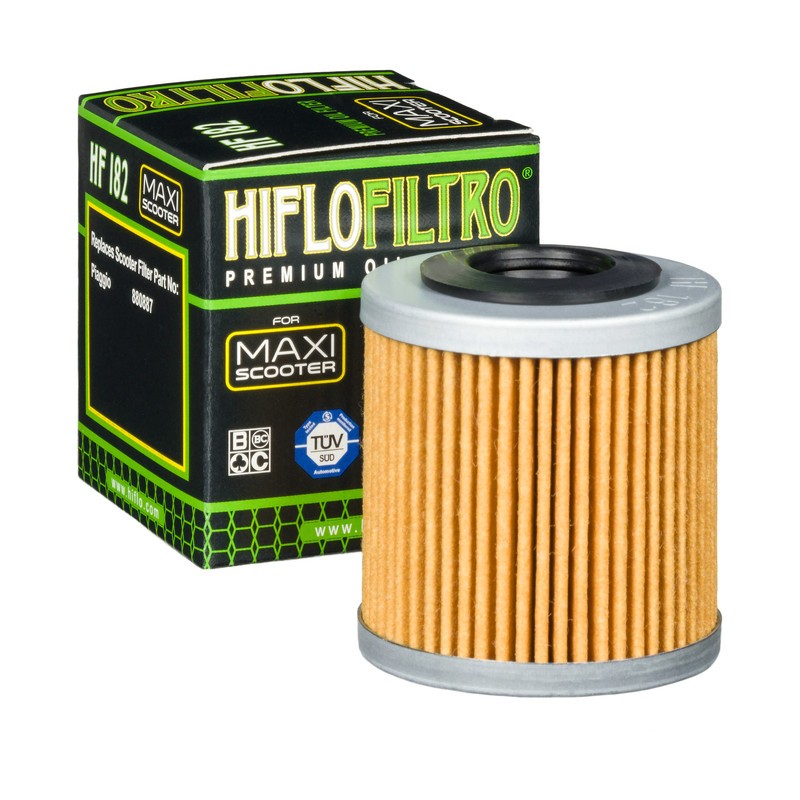 HifloFiltro HF182 PIAGGIO Maxiskootteri Öljynsuodatin Suodatinpanos