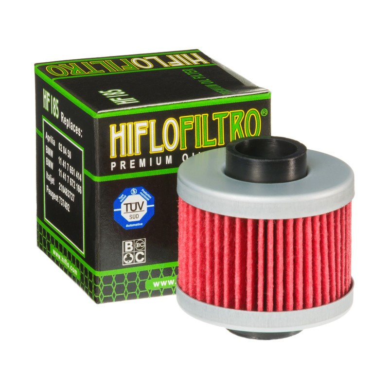 HifloFiltro HF185 PEUGEOT Motoneta Filtro de aceite Cartucho filtrante