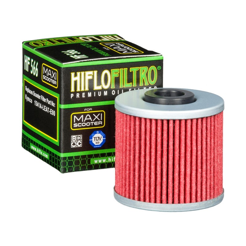 HifloFiltro HF566 KYMCO Motocicletta Filtro olio Cartuccia filtro