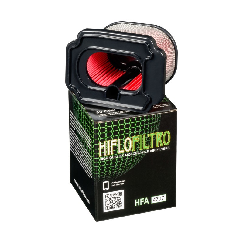 Motorrad HifloFiltro nur mit Originalhalterung montierbar Luftfilter HFA4707 günstig kaufen