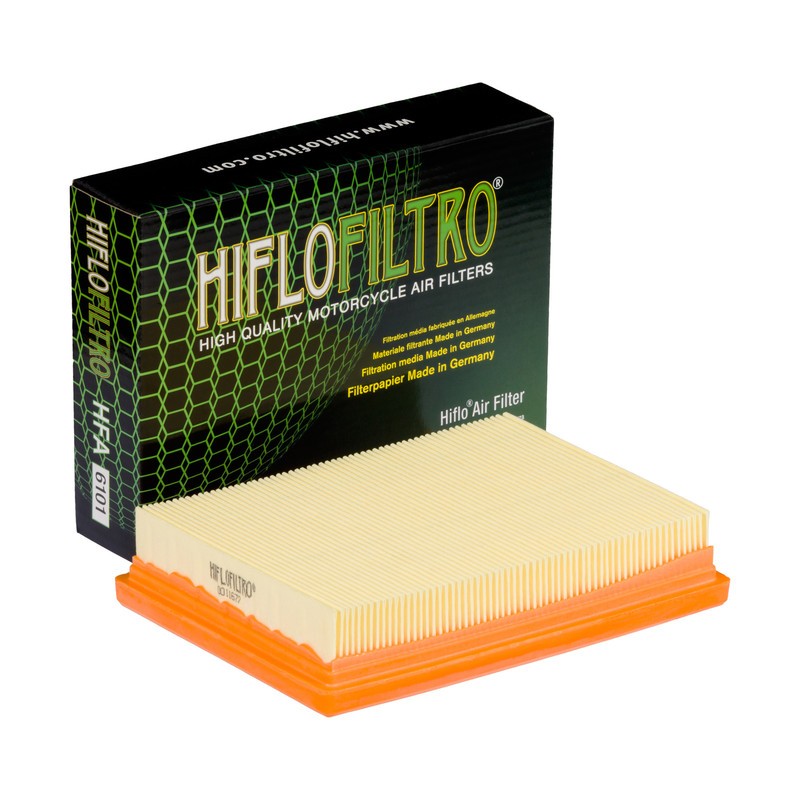 Motorrad HifloFiltro nur mit Originalhalterung montierbar Luftfilter HFA6101 günstig kaufen