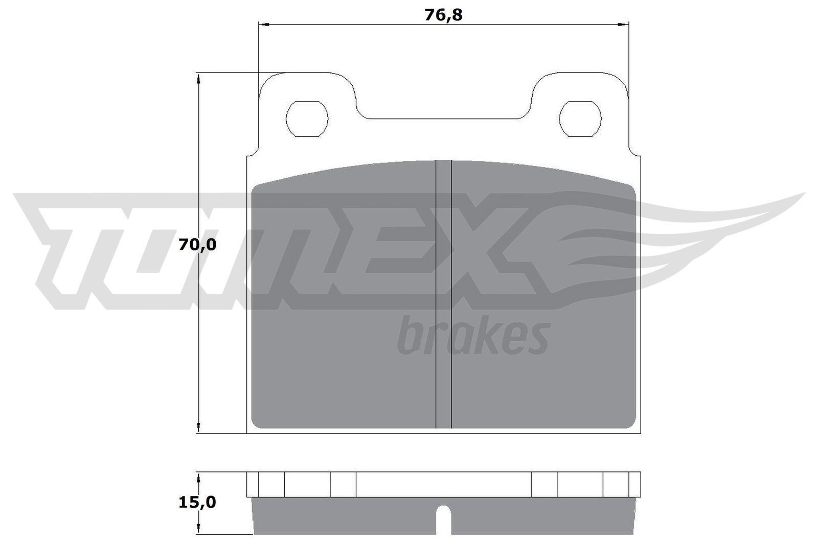 10-18 TOMEX brakes TX10-18 Brake pad set 91135194401