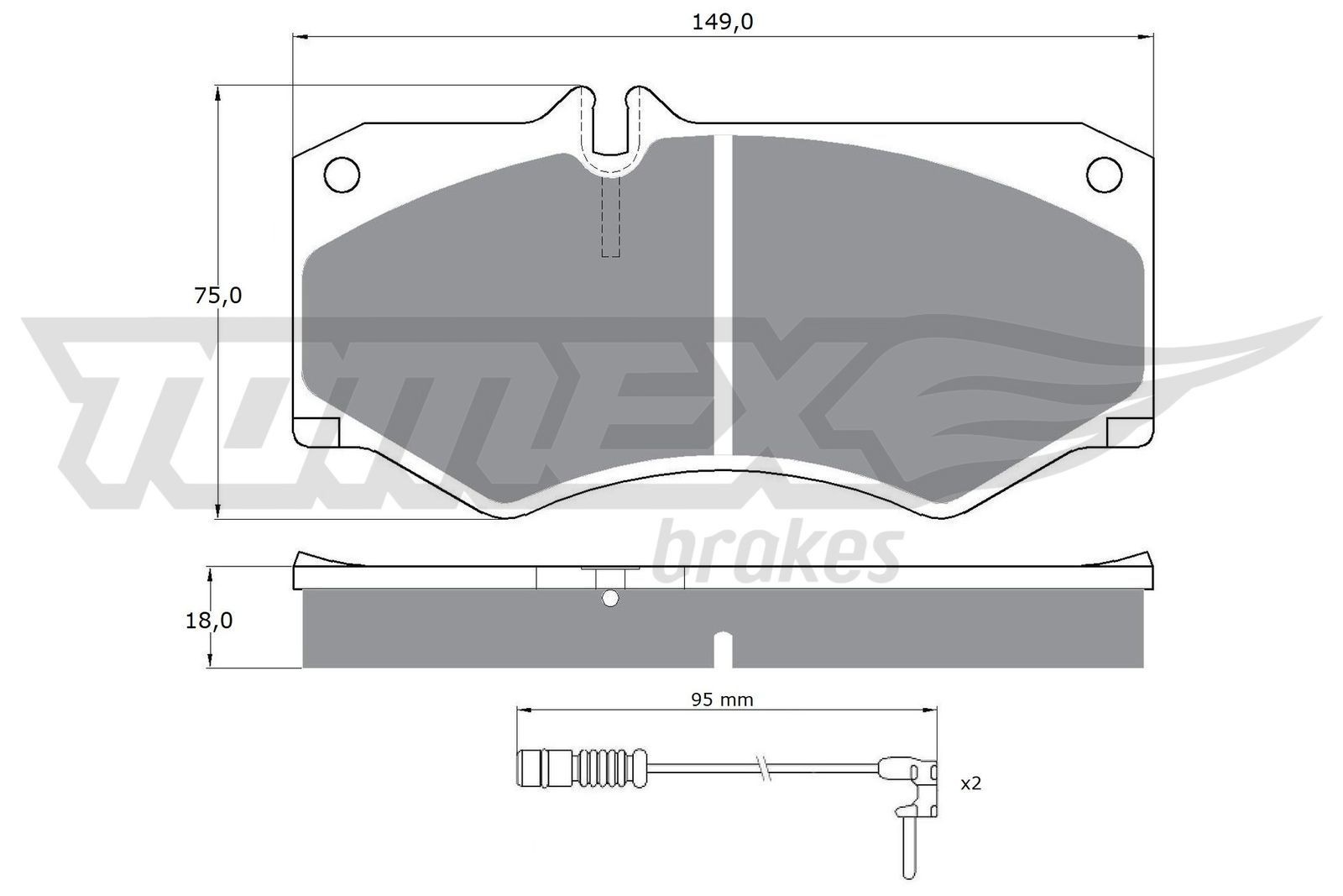 TOMEX brakes Brake pads rear and front Mercedes T1 Minibus new TX 10-201