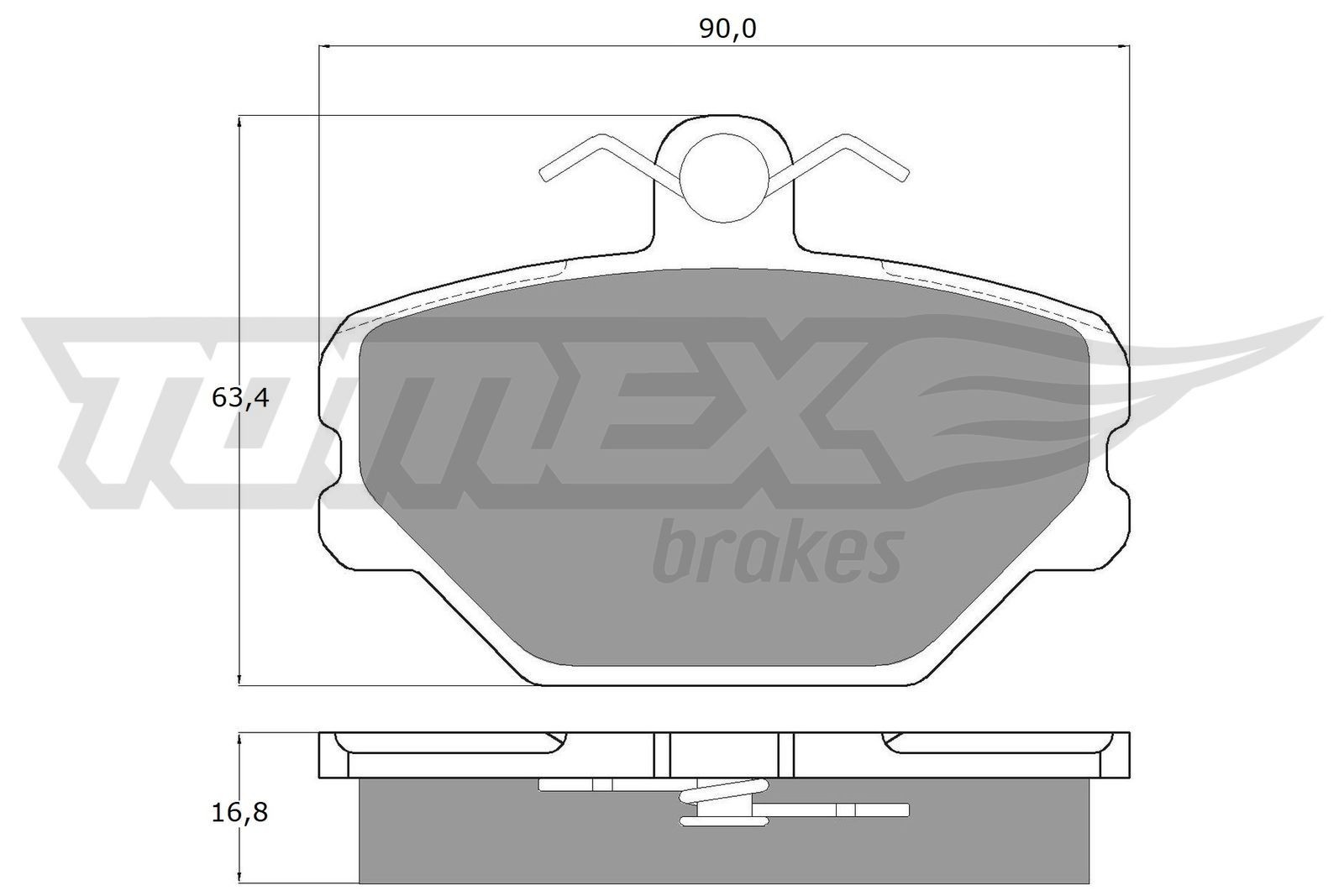 10-39 TOMEX brakes TX10-39 Brake pad set 589 2330