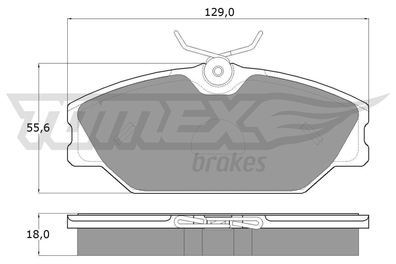 10-761 TOMEX brakes TX10-761 Brake pad set 8671 016 177