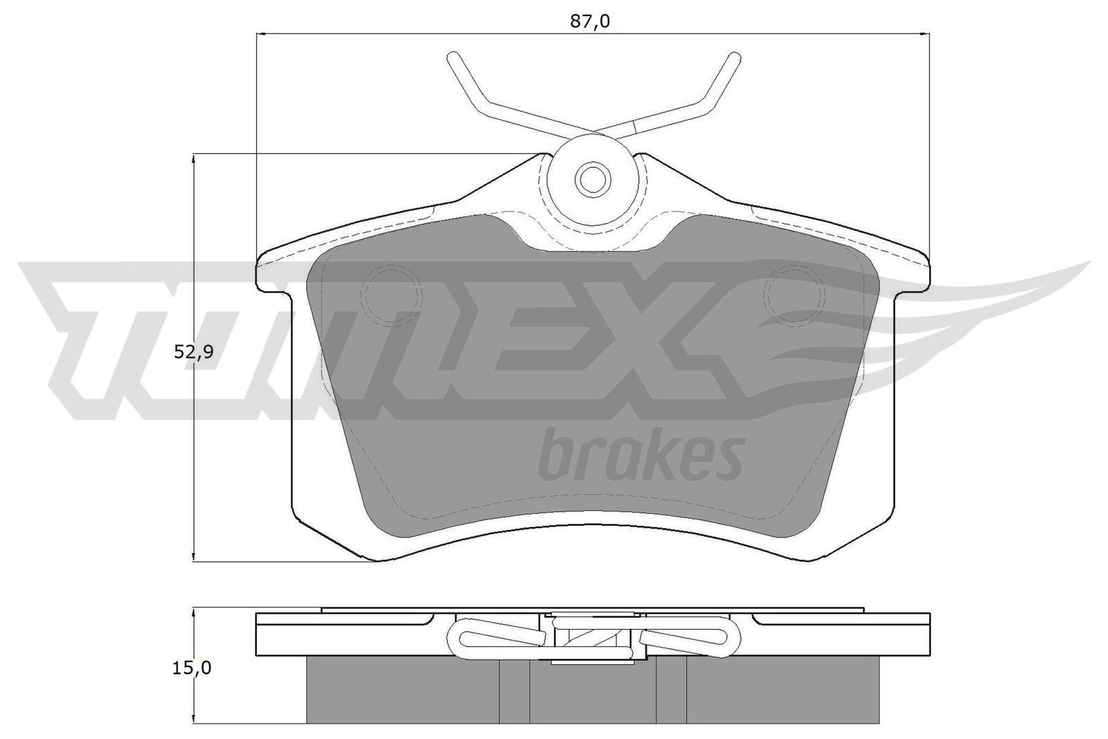 TX 10-78 Bremssteine TOMEX brakes - Markenprodukte billig