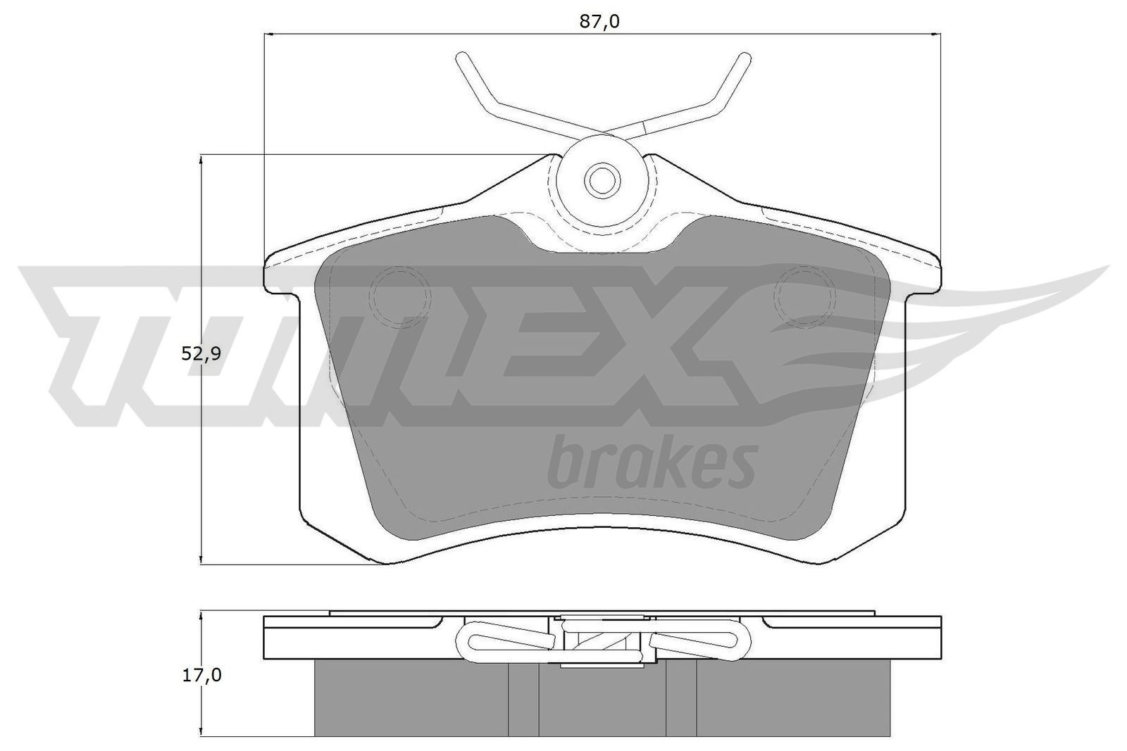 TX 10-781 Bremssteine TOMEX brakes - Markenprodukte billig