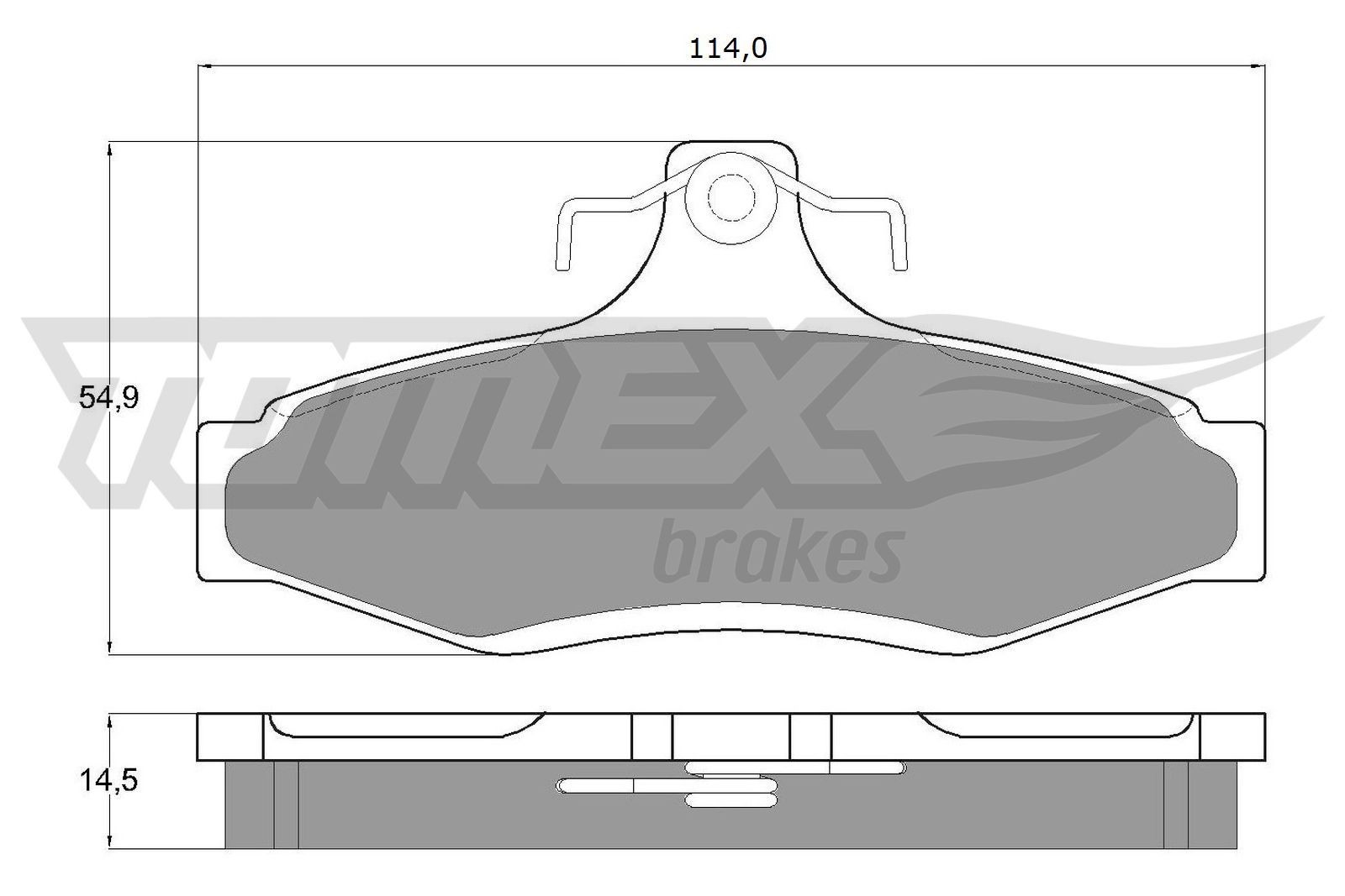 TOMEX brakes Bremsbelagsatz TX 10-81