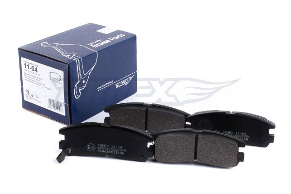 11-04 TOMEX brakes Rear Axle, with acoustic wear warning Height: 41mm, Width: 107,8mm, Thickness: 15,5mm Brake pads TX 11-04 buy