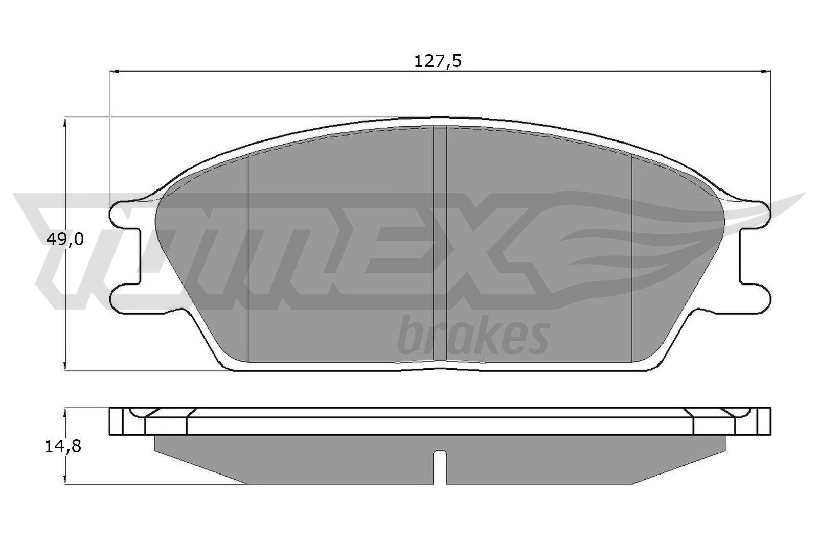 Plaquettes de frein pour Hyundai Getz Hayon (2002-2010) - Tomex - TX 15-35  (essieu arrière)