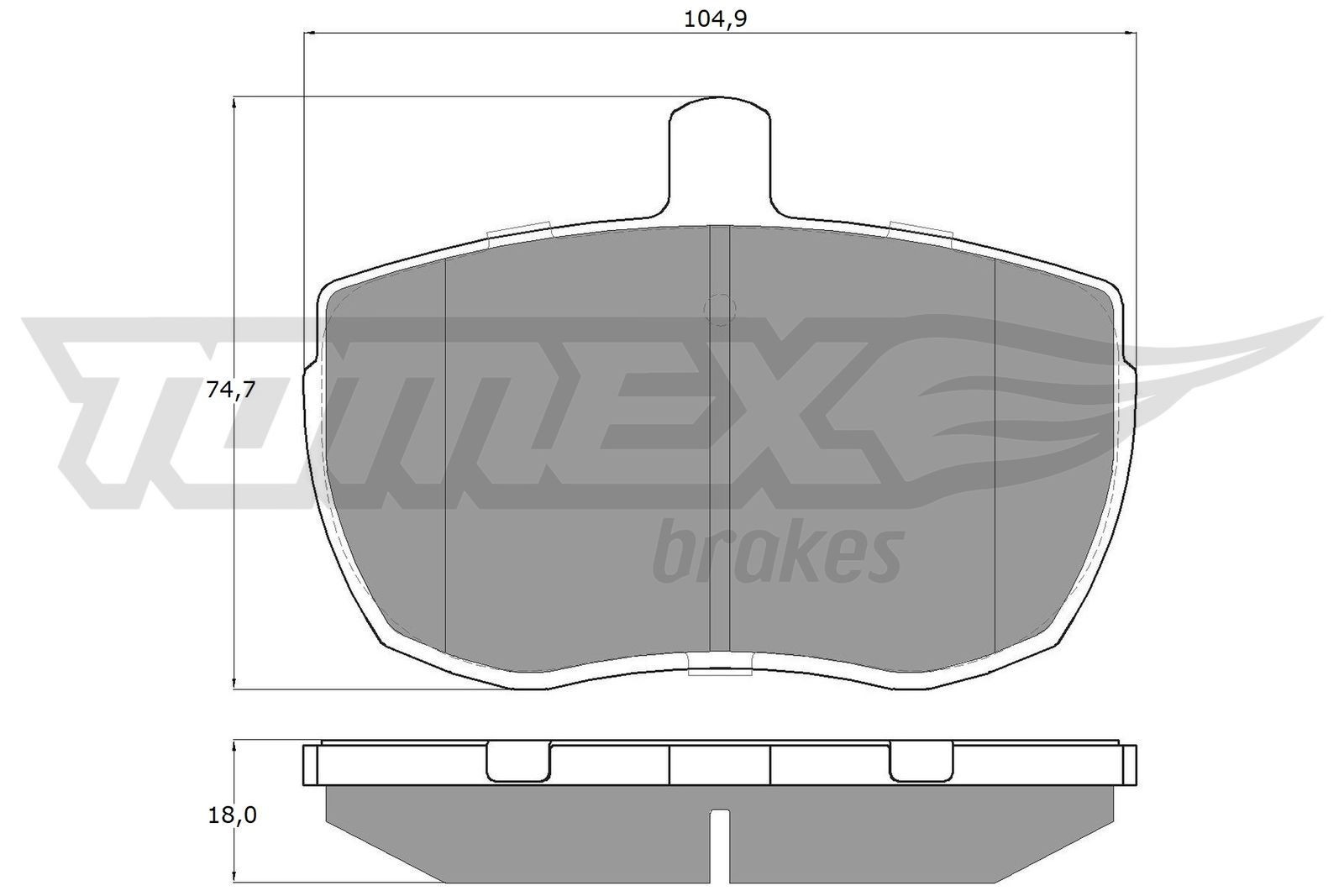 11-21 TOMEX brakes TX11-21 Brake pad set 1 571 570