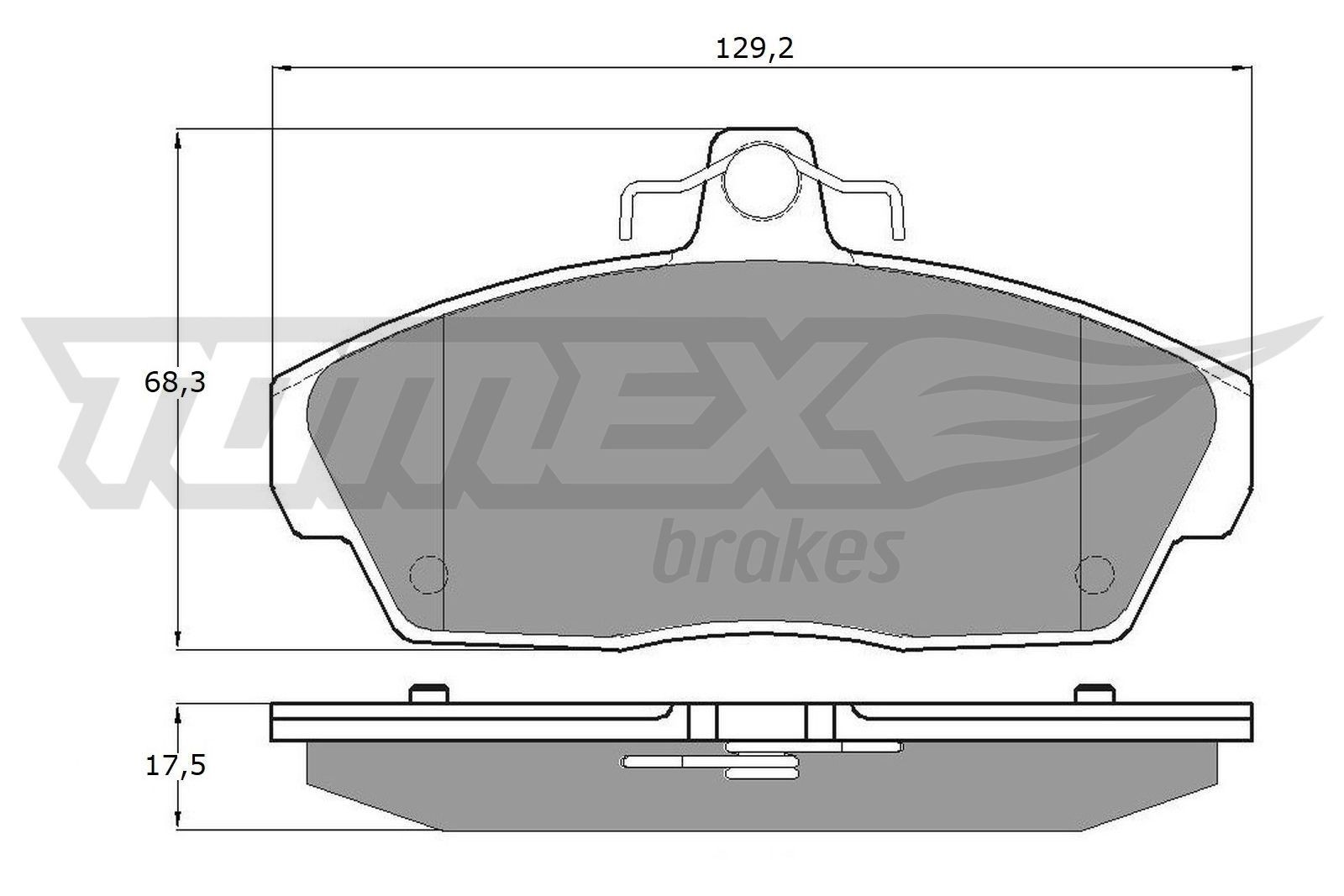11-511 TOMEX brakes TX11-511 Brake pad set TT0 029999