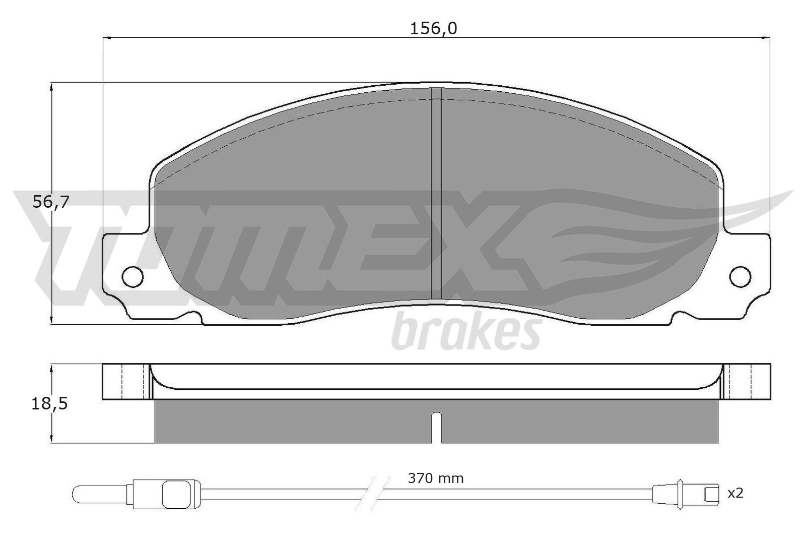 11-65 TOMEX brakes TX11-65 Brake pad set 7701 203 917