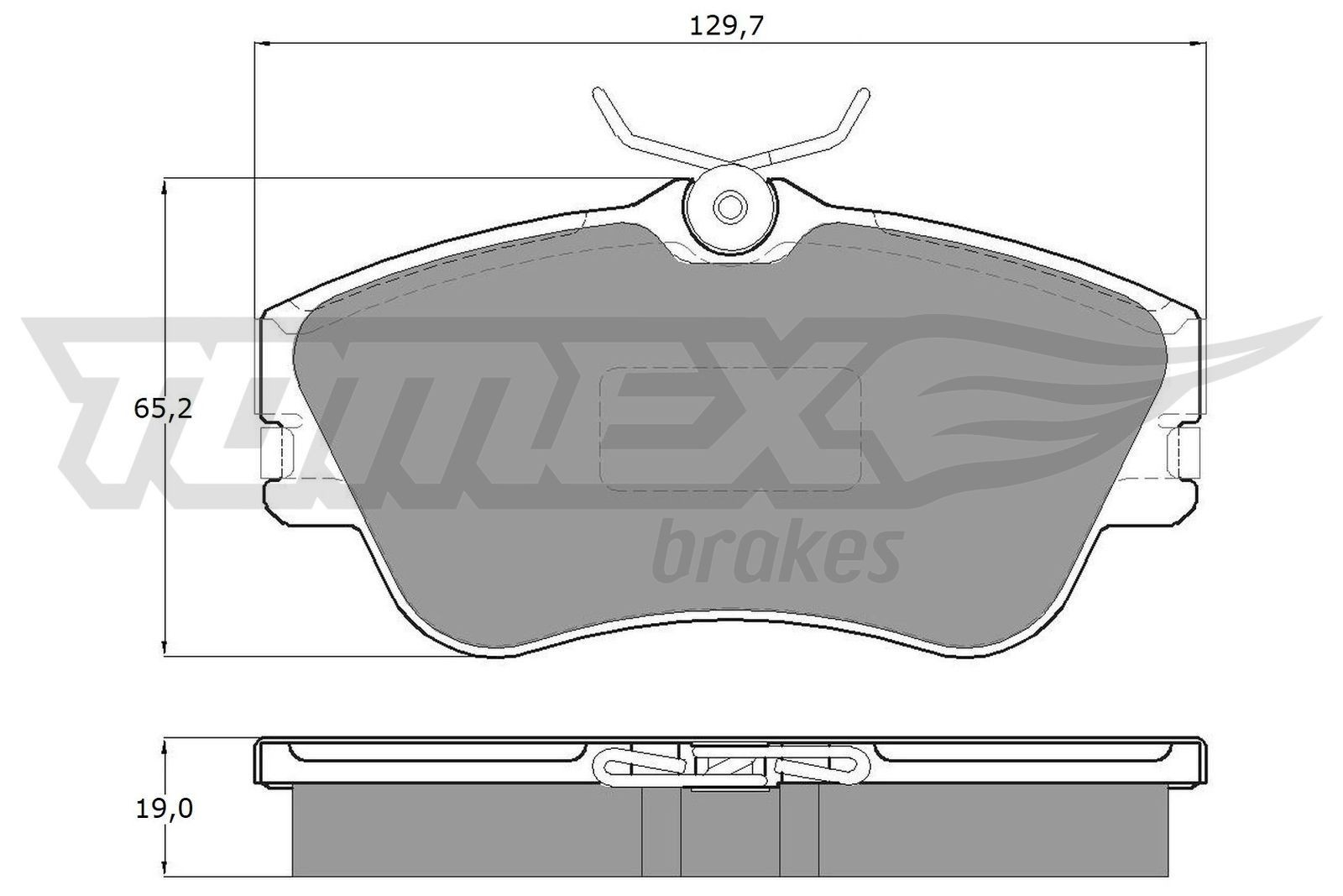 11-82 TOMEX brakes TX11-82 Brake pad set 701 698 151 E