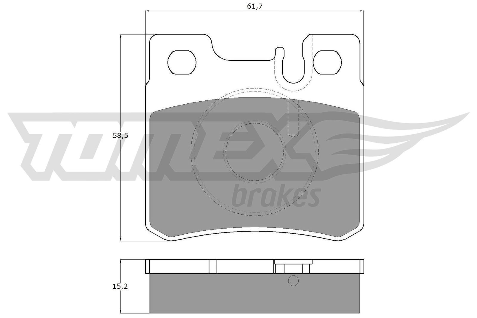 12-33 TOMEX brakes TX12-33 Brake pad set 001 420 95 20 37