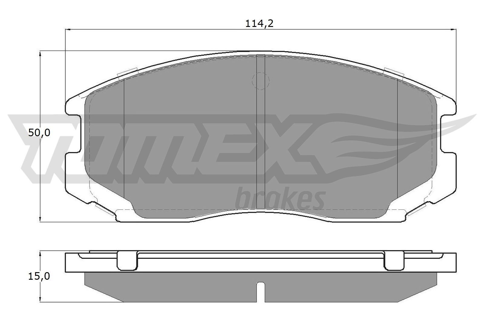 12-91 TOMEX brakes TX12-91 Brake pad set 0449187403