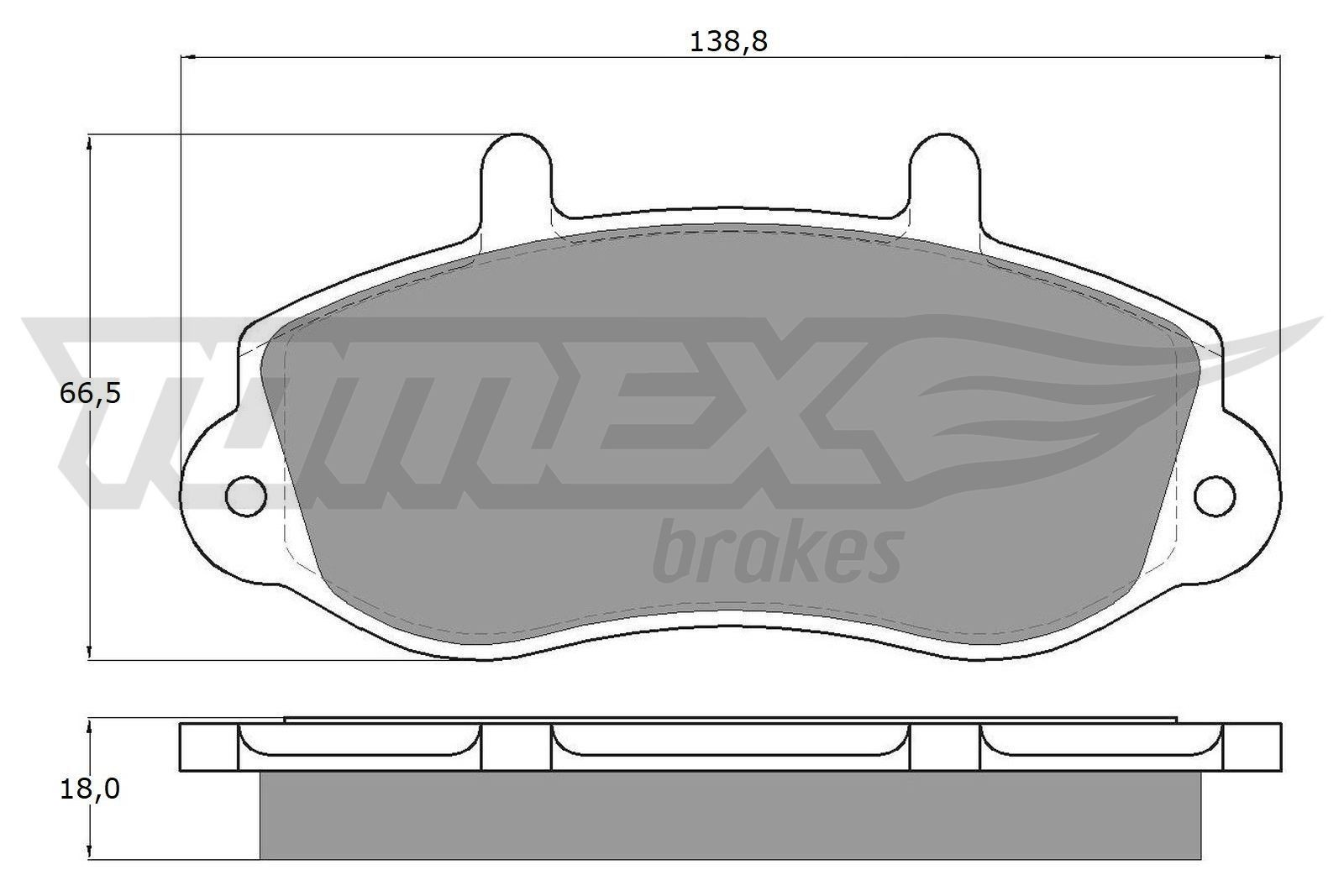 TOMEX brakes Bremsbelagsatz TX 13-01