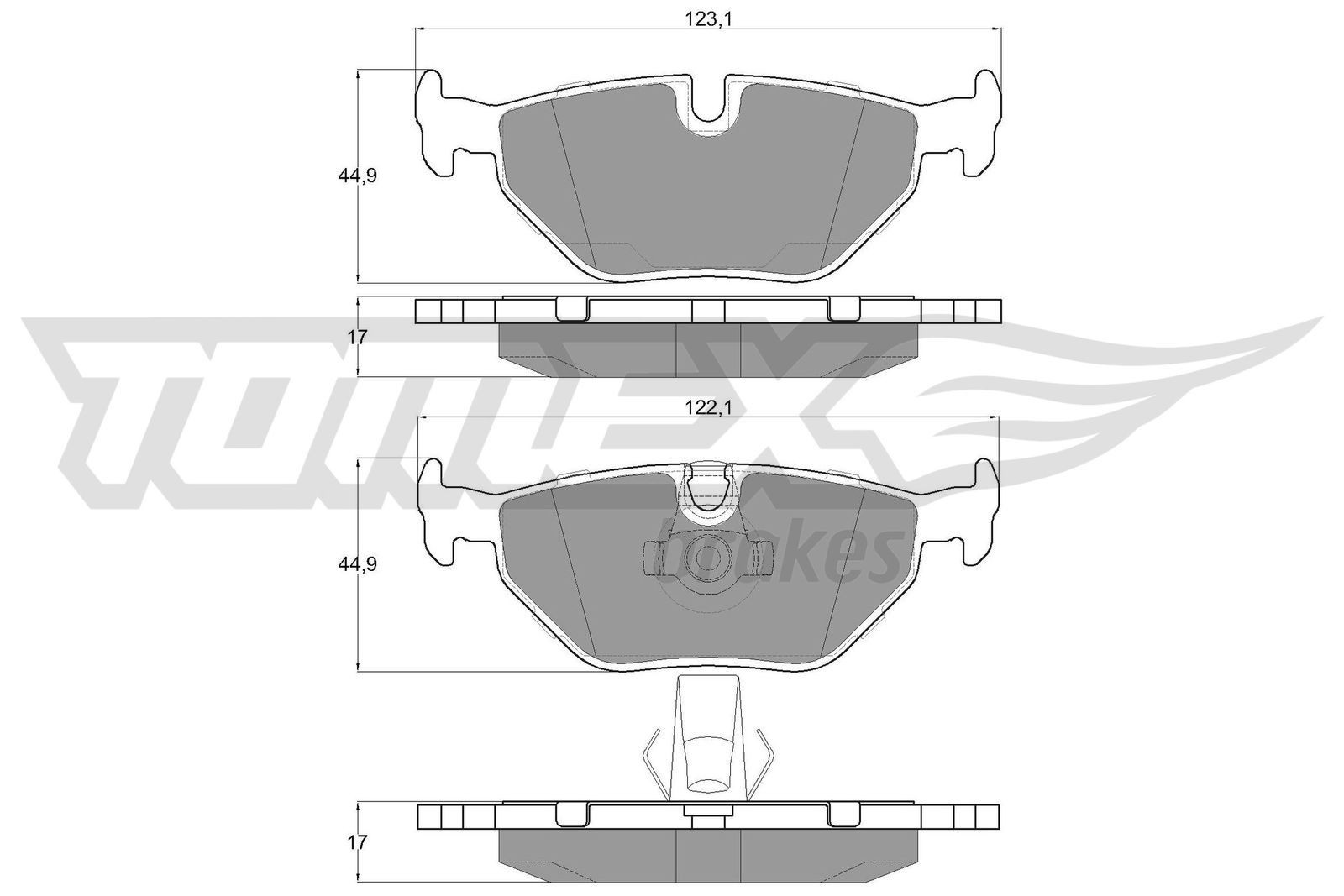Great value for money - TOMEX brakes Brake pad set TX 13-21