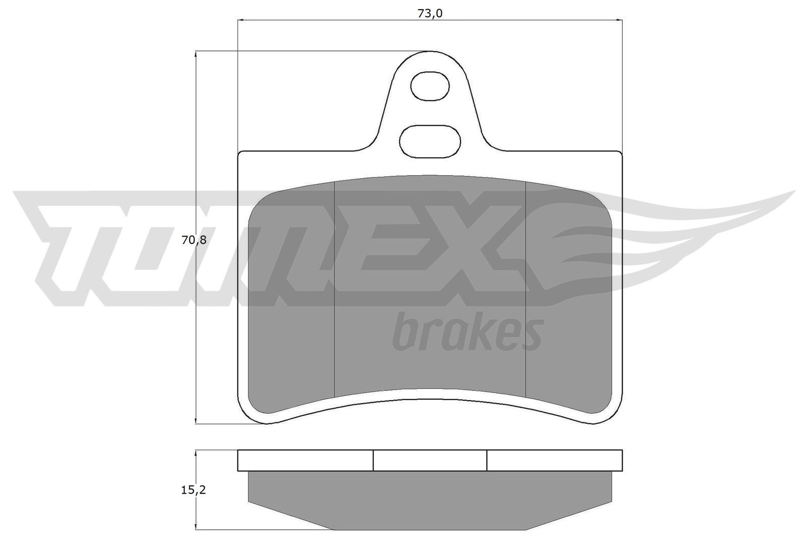 13-33 TOMEX brakes TX13-33 Brake pad set 16 172 572 80