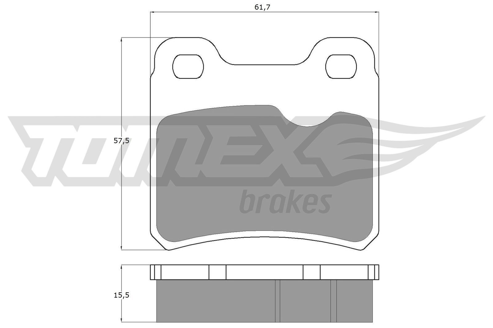 13-49 TOMEX brakes TX13-49 Brake pad set 1605875
