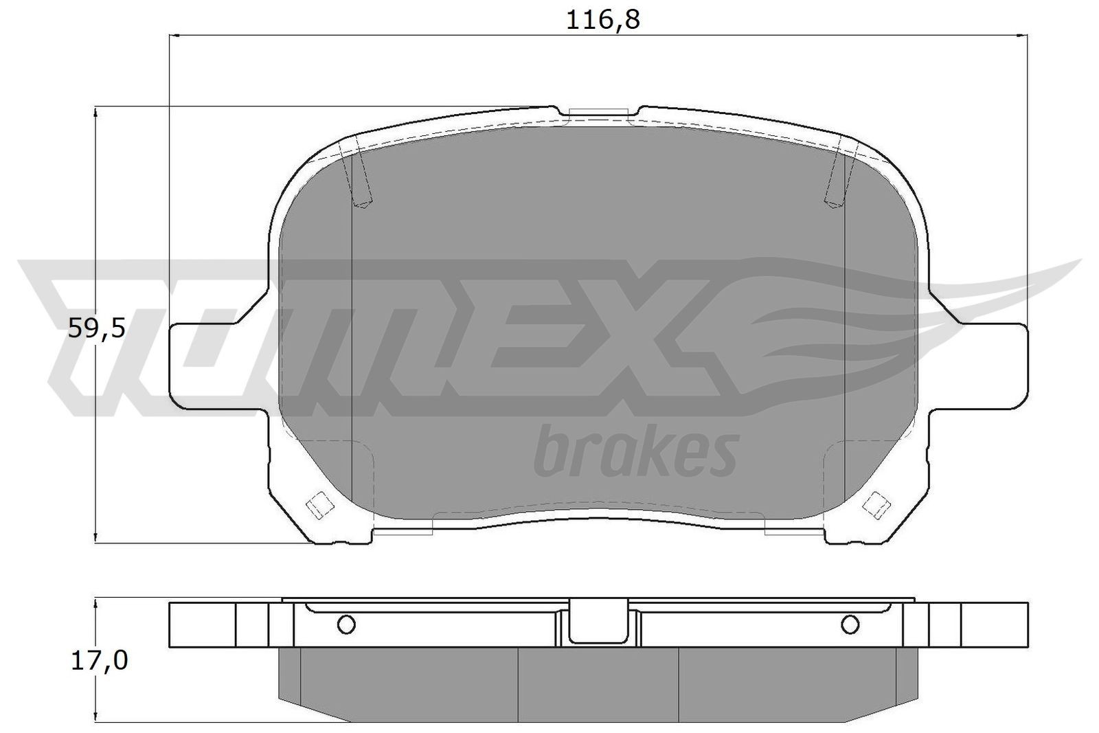 13-73 TOMEX brakes TX13-73 Brake pad set 04465 48010