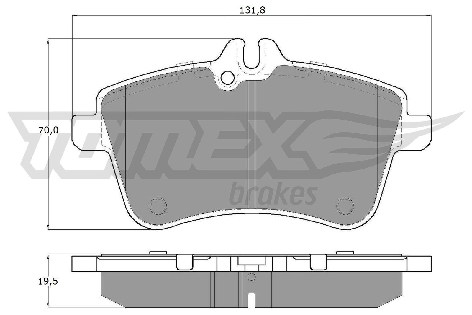 14-55 TOMEX brakes TX14-55 Kit pastiglie freni A 169 420 1920