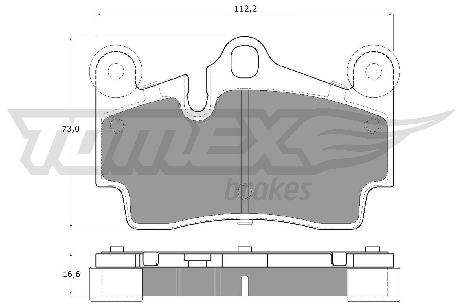 14-76 TOMEX brakes TX14-76 Brake pad set 4L0 698 451 D