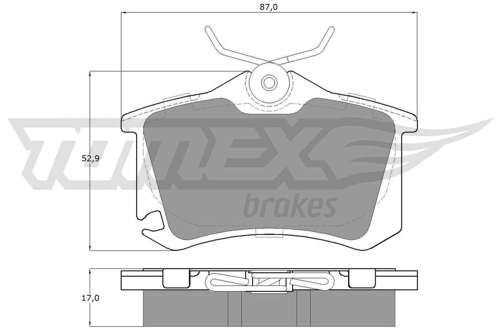 TOMEX brakes Bremsbelagsatz TX 15-22
