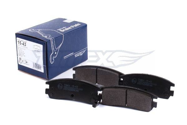 Brake pad TOMEX brakes Rear Axle, with acoustic wear warning - TX 15-43