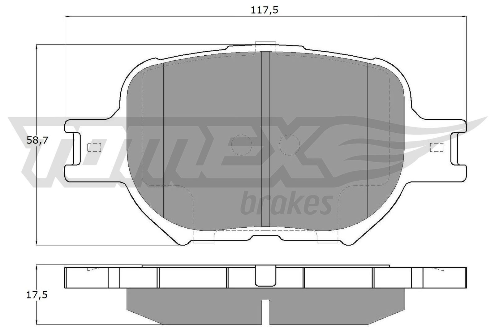 15-62 TOMEX brakes TX15-62 Brake pad set 04465-30300