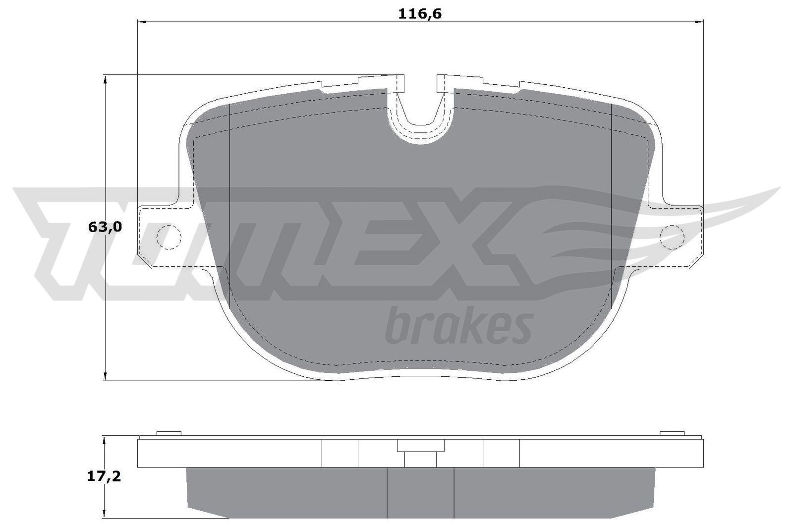 TOMEX brakes Bremsbelagsatz TX 16-93