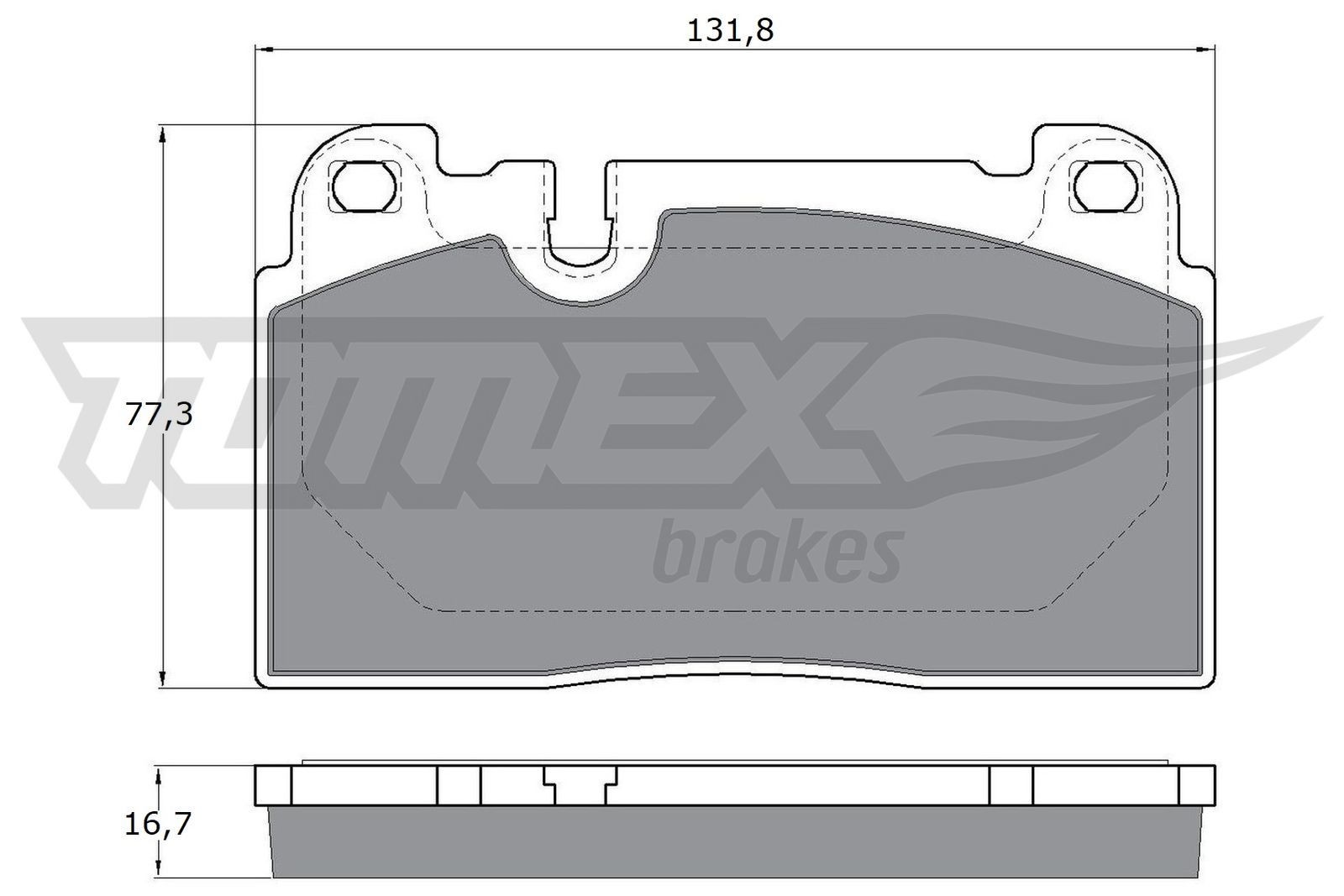17-06 TOMEX brakes TX17-06 Brake pad set PAC698151