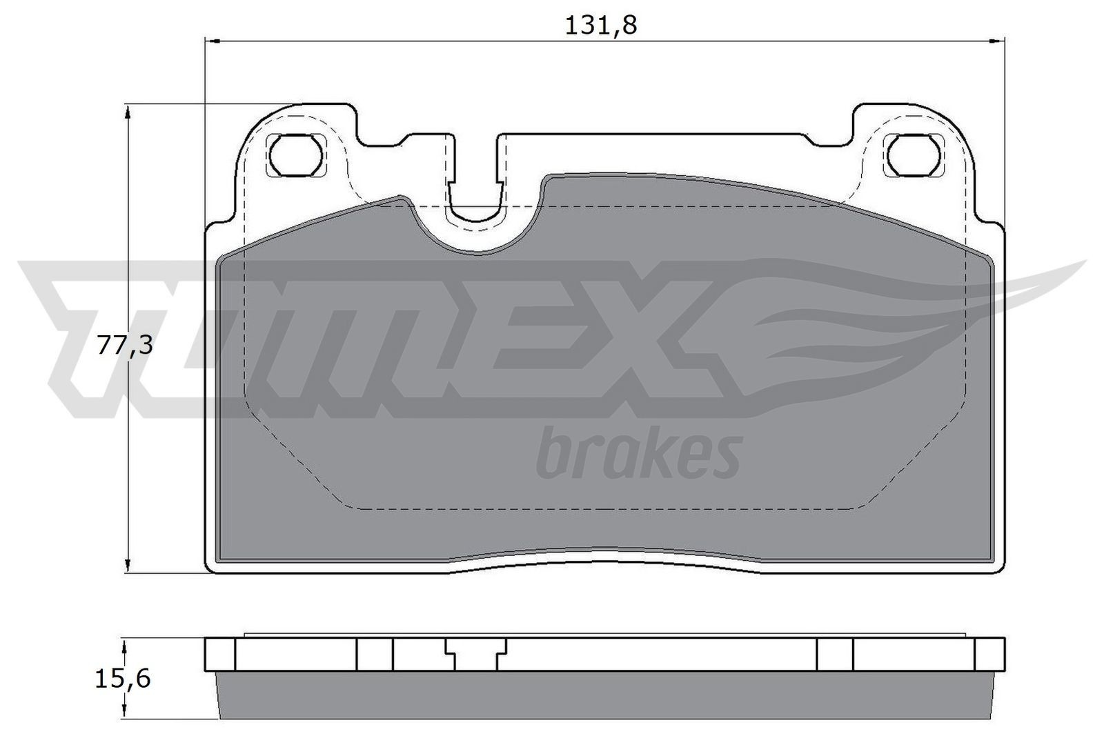 17-14 TOMEX brakes TX17-14 Brake pad set 8R0698151D