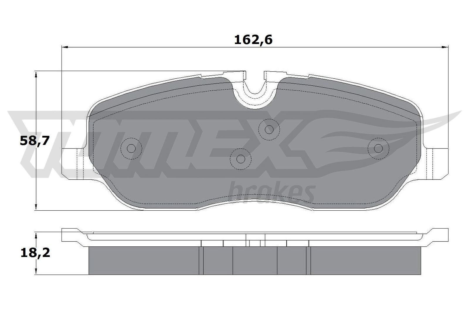 17-71 TOMEX brakes TX17-71 Brake pad set SFP 500010