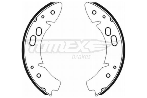 2014 TOMEX brakes Hinterachse Bremsbackensatz TX 20-14 günstig kaufen