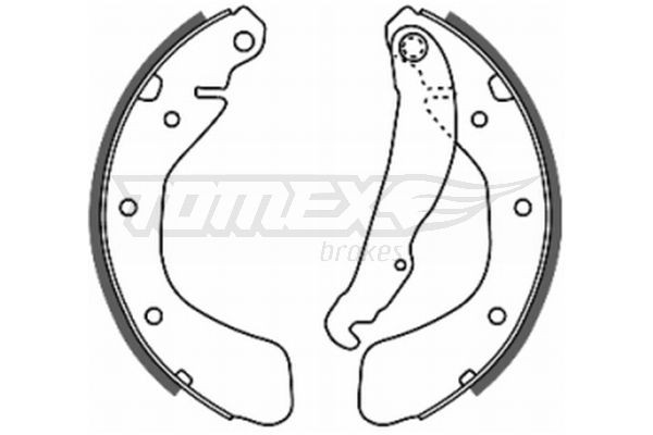 20-18 TOMEX brakes TX20-18 Brake Shoe Set 1605953