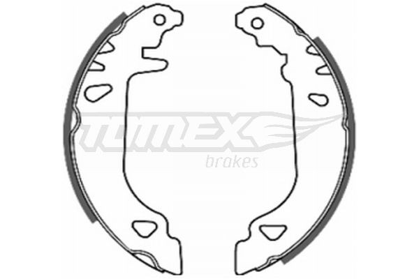 2019 TOMEX brakes Hinterachse, Ø: 180mm, ohne Handbremshebel Breite: 32mm Bremsbackensatz TX 20-19 günstig kaufen